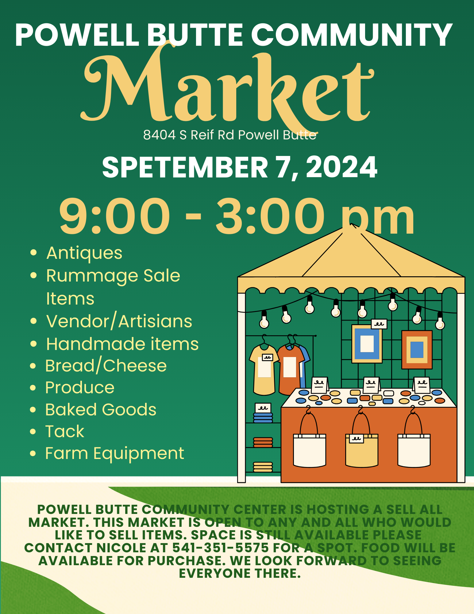 Info for Market flyer